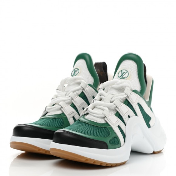 Louis Vuitton Shoes - Louis Vuitton Green and White Athletic Shoes